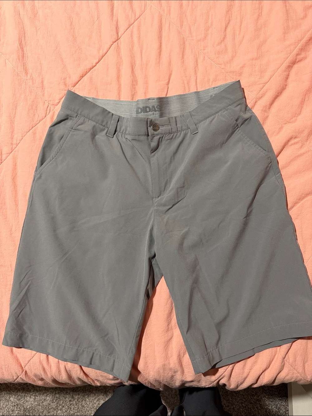 adidas Men’s Light Gray Hybrid Shorts